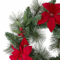 50cm Christmas Poinsettia Wreath -Christmas Gift Shop 04558649 2b42 4d7a 9c00 48cd7388d51f