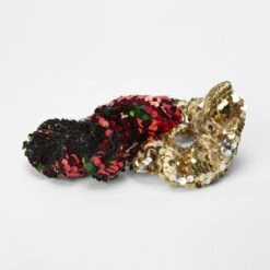 2 Pack Christmas Scrunchies - Gold Tone And Red -Christmas Gift Shop 0542b2c5 1c64 43ad b8b1 224a6c675557