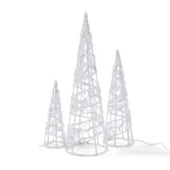 3 Pack Solar Powered 48 LED Christmas Cone -Christmas Gift Shop 0702ee4f 503f 4313 a866 2c83ef0fa5b7