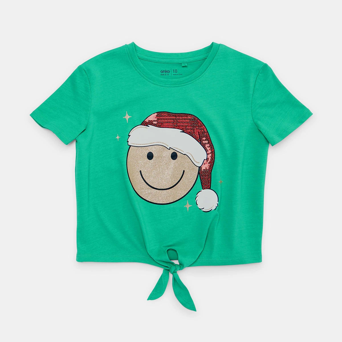 Short Sleeve Tie Front Christmas T-shirt 17 Short Sleeve Tie Front Christmas T-shirt - Image 17