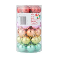 36 Pack 4cm Christmas Baubles Festive Fun 10 36 Pack 4cm Christmas Baubles Festive Fun -Christmas Gift Shop 1008d638 0554 43e6 9f48 80d347bbf83e