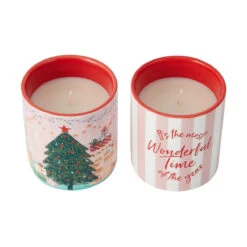 2 Pack Christmas Scents Wonderful Time Fragrant Candles