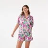 Christmas Short Sleeve Top And Shorts Pyjama Set