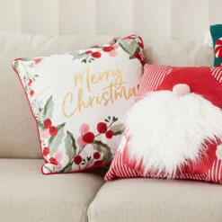 43cm Merry Christmas Cushion -Christmas Gift Shop 13282a3a 37b6 471d b851 23644d623beb