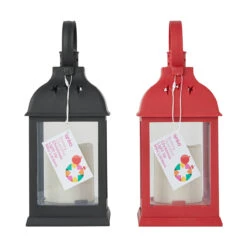 Battery Operated Christmas Light Up Mini Lantern - Assorted