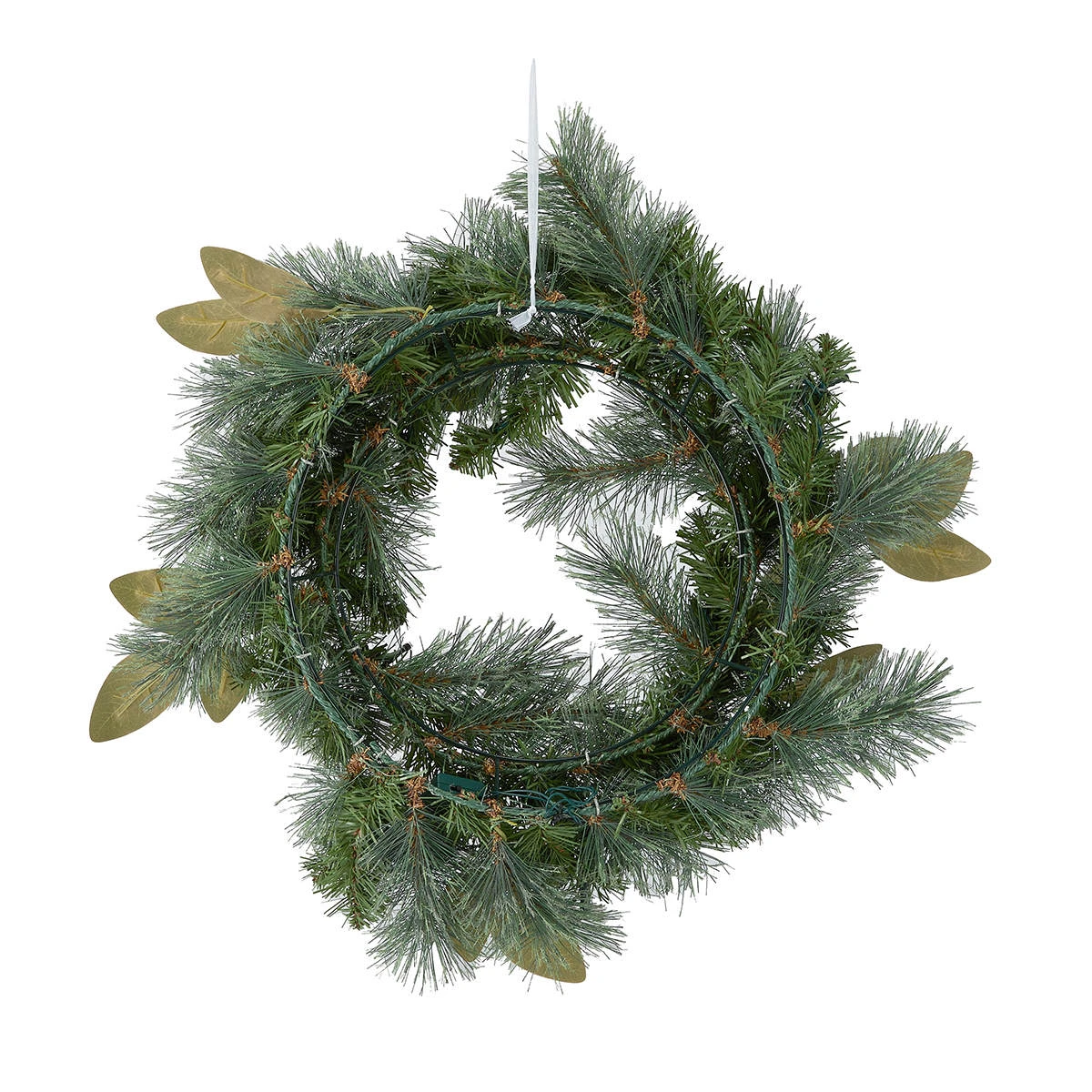 43cm Christmas Light Up Wreath - Green 6 43cm Christmas Light Up Wreath - Green - Image 6