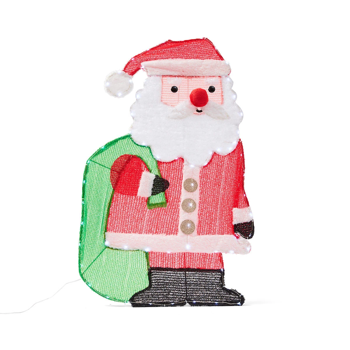 Solar Powered 65 LED Christmas Santa Light 3 Solar Powered 65 LED Christmas Santa Light - Image 3
