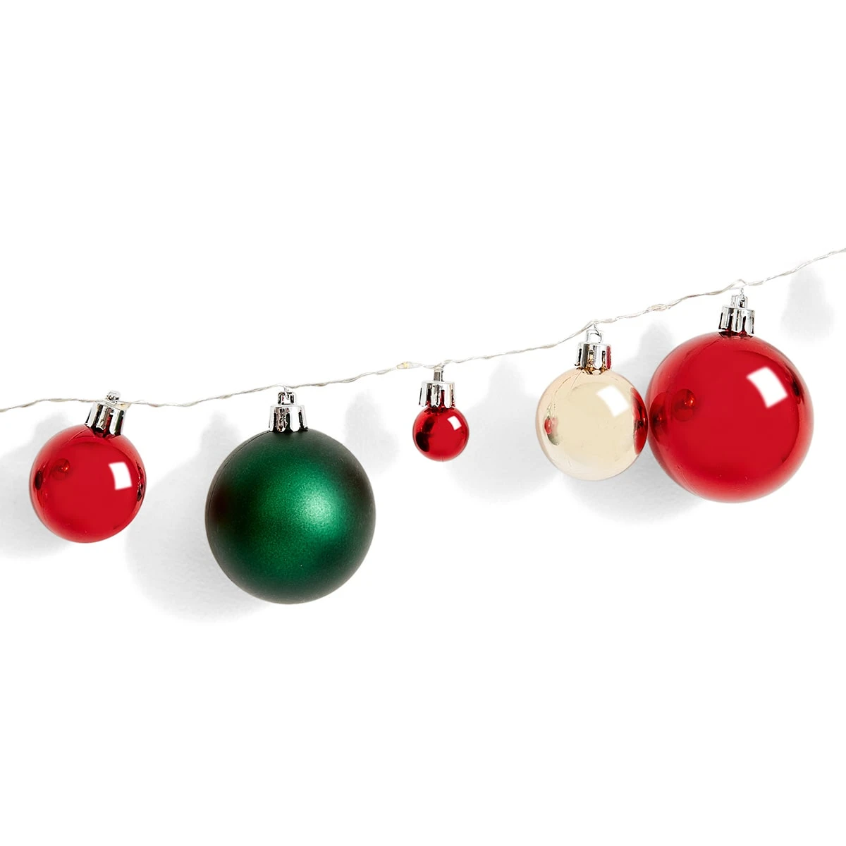 1.9m Christmas Light Up Garland Bauble - Assorted 3 1.9m Christmas Light Up Garland Bauble - Assorted - Image 3