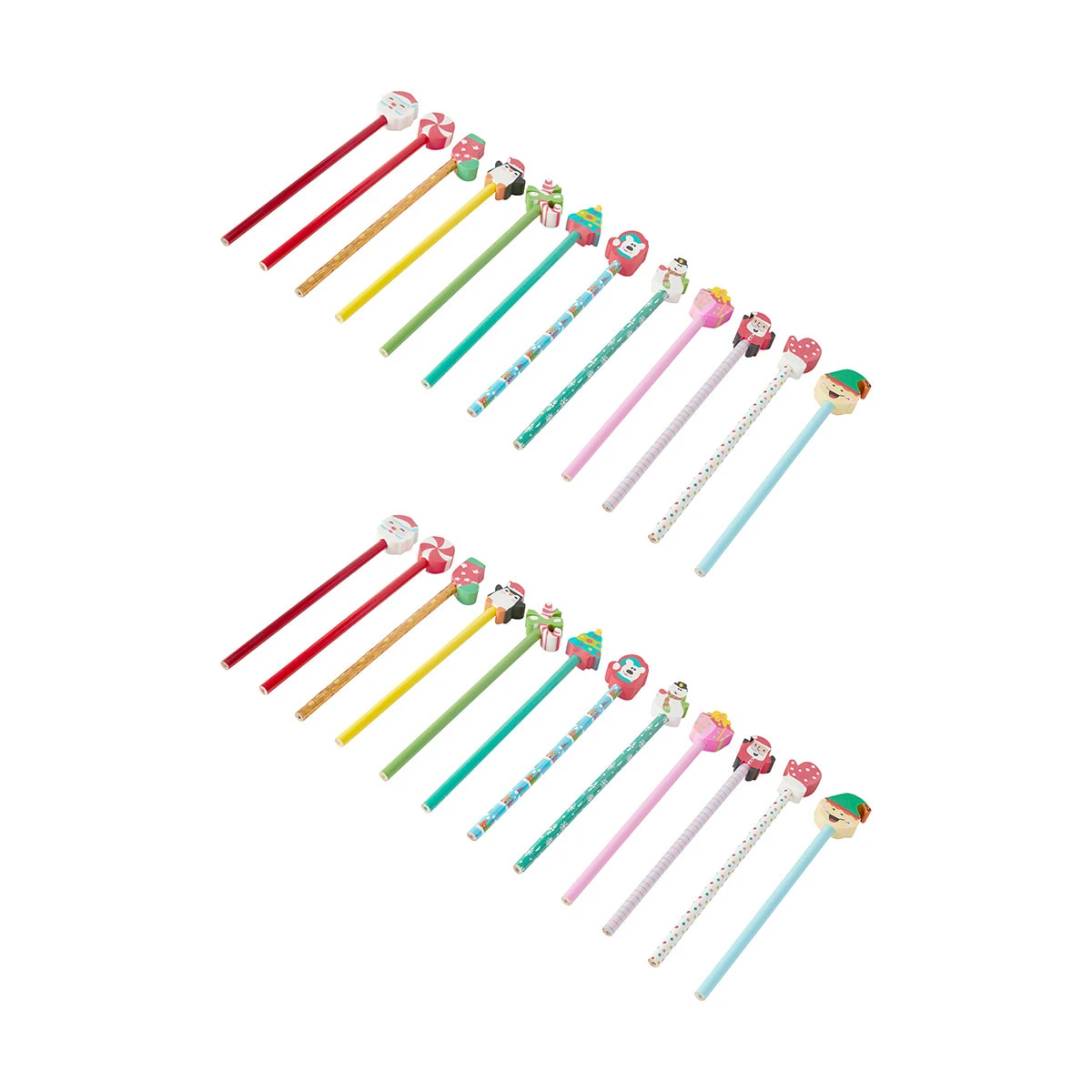 Christmas Pencil And Eraser Set 2 Christmas Pencil And Eraser Set - Image 2