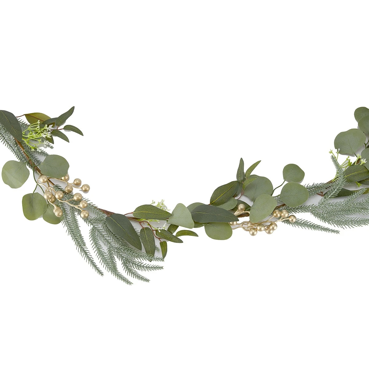 1.8m Gold Berry Christmas Garland 2 1.8m Gold Berry Christmas Garland - Image 2
