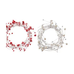 Battery Operated Christmas Light Up Bell Garland - Assorted