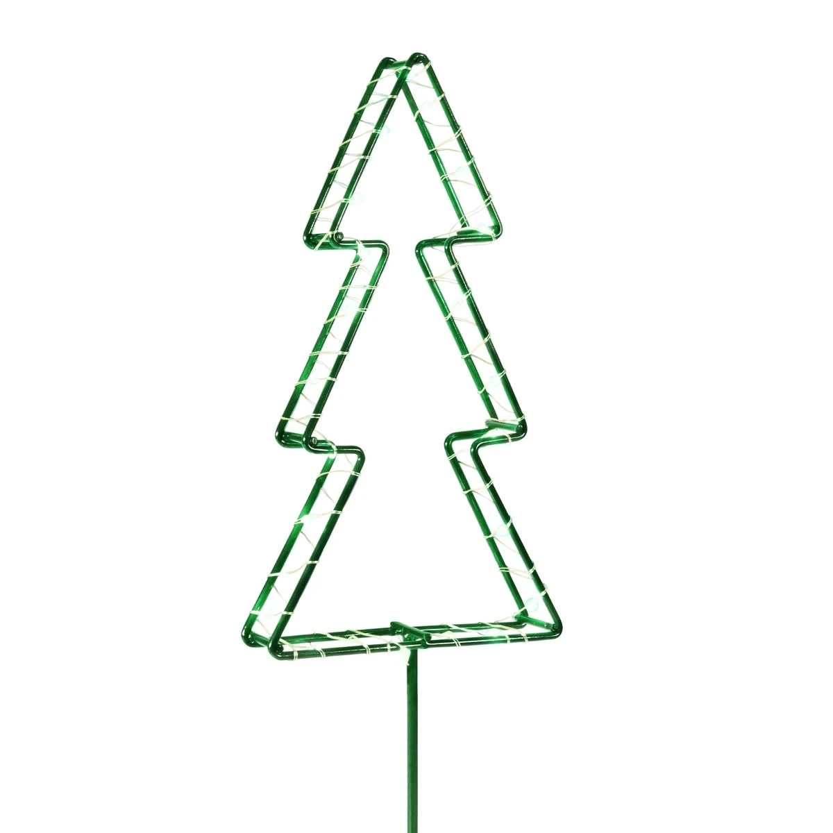 Solar Powered 3 Pack Christmas Metal Stake Lights - Assorted 2 Solar Powered 3 Pack Christmas Metal Stake Lights - Assorted - Image 2