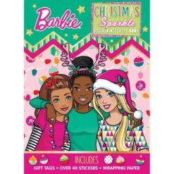 Barbie Christmas Sparkle Sticker Activity Book