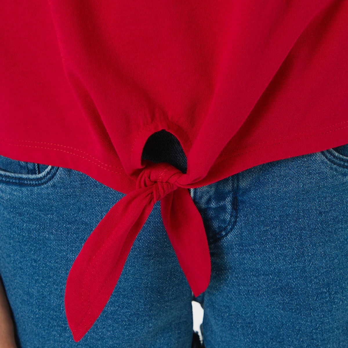 Short Sleeve Tie Front Christmas T-shirt 14 Short Sleeve Tie Front Christmas T-shirt - Image 14