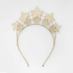 Christmas Star Headband - Gold Tone