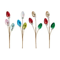 2 Pack Christmas Sequin Bulb Tree Picks - Assorted -Christmas Gift Shop 27031377 7634 488d ba7f ae7e58d64b34