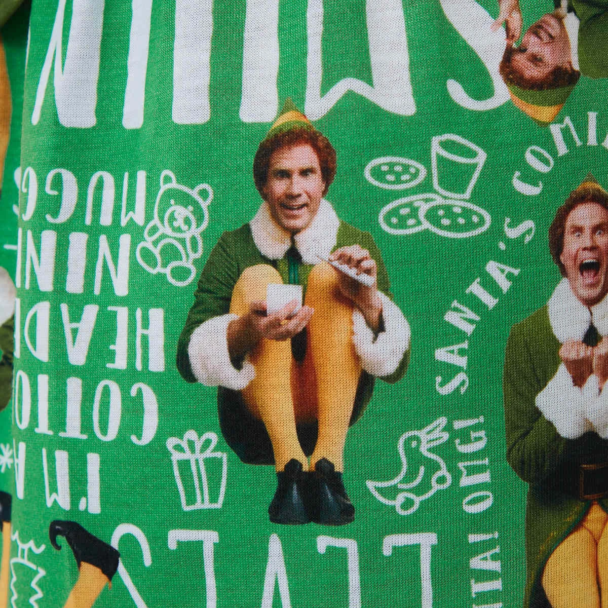 The Elf License Christmas Short Sleeve Top And Shorts Pyjama Set 6 The Elf License Christmas Short Sleeve Top And Shorts Pyjama Set - Image 6