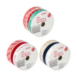 3 Pack Christmas Gift Ribbons - Assorted -Christmas Gift Shop 29039698 c21c 4eb6 b9b0 021c9f6f0685