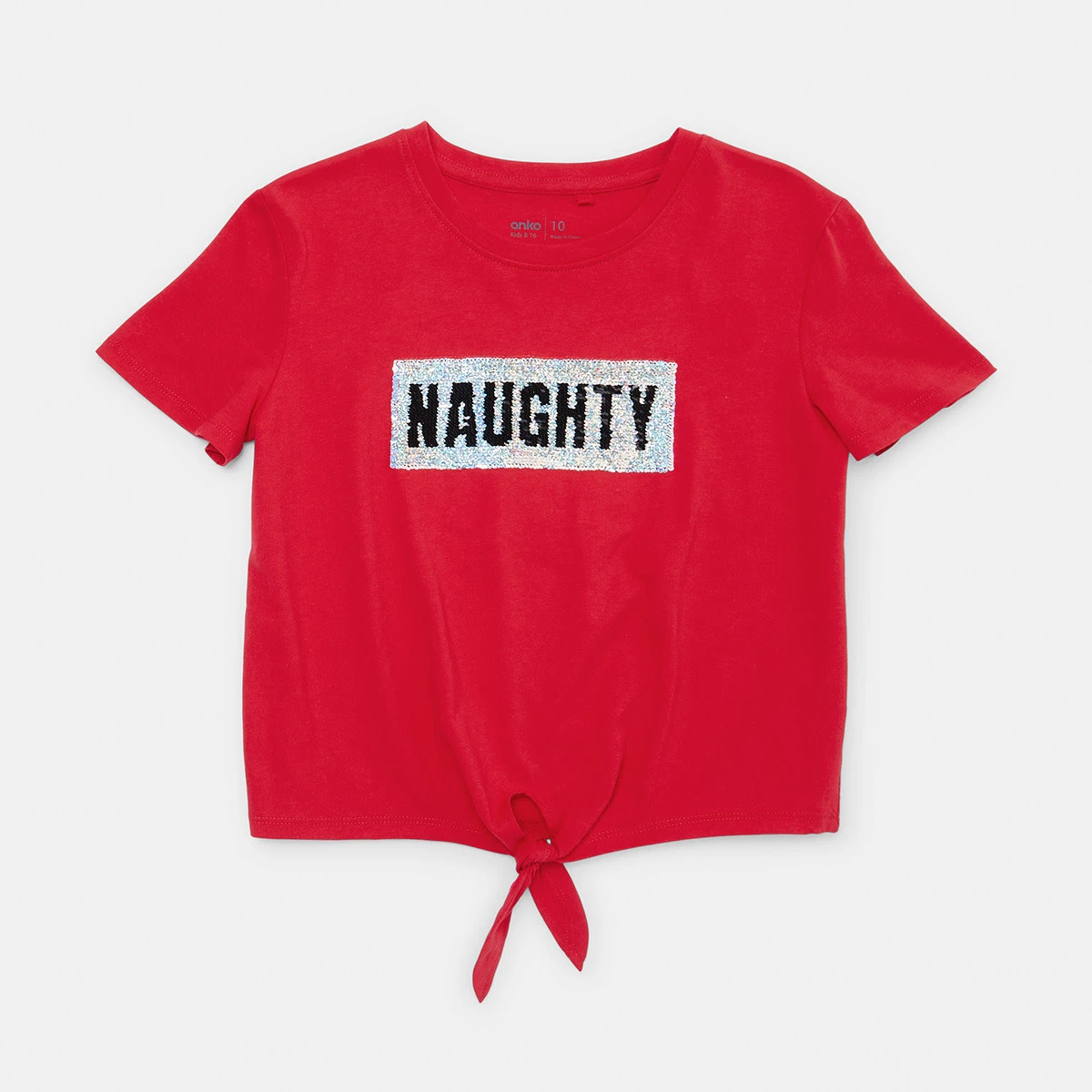 Short Sleeve Tie Front Christmas T-shirt 16 Short Sleeve Tie Front Christmas T-shirt - Image 16