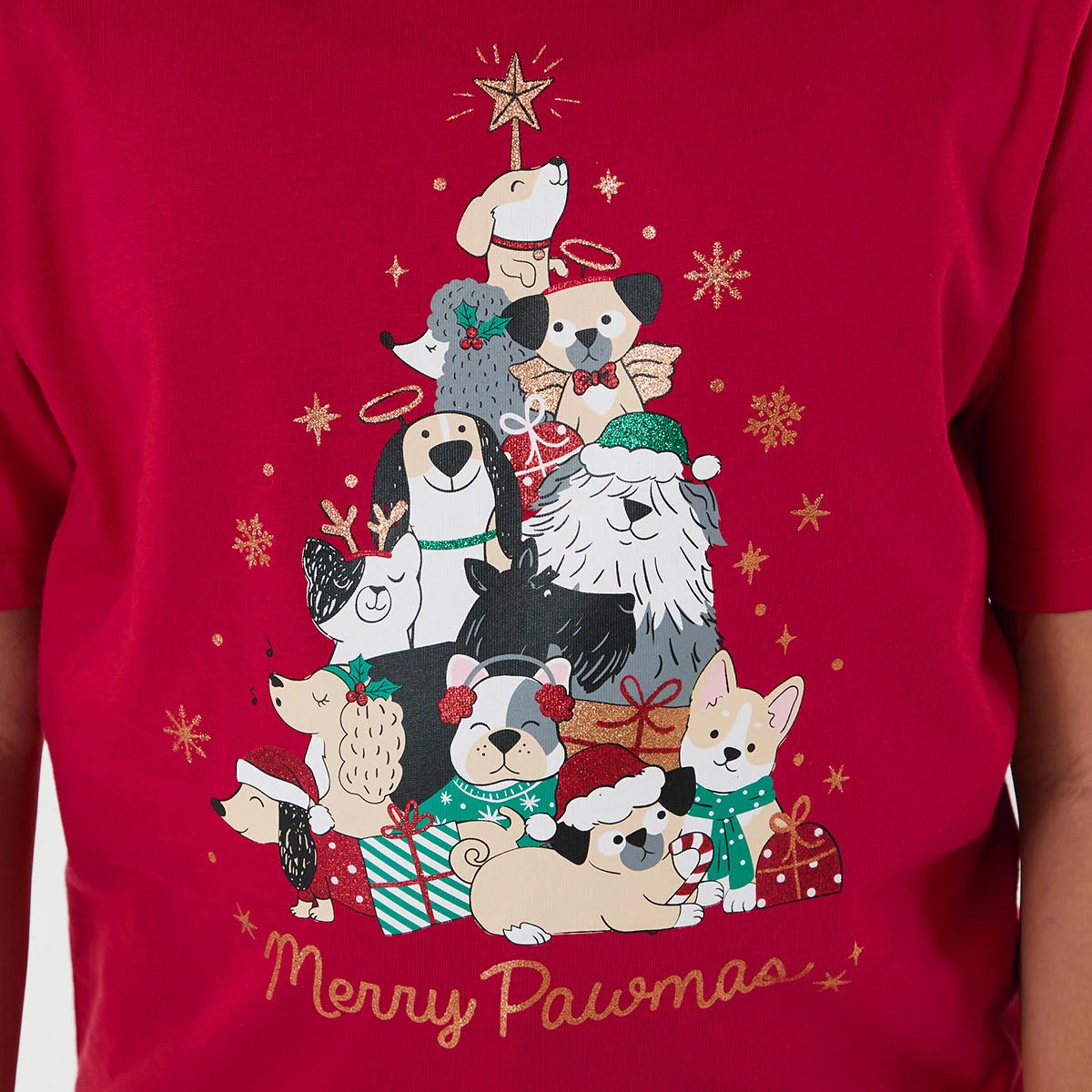 Glitter Christmas T-shirt 2 Glitter Christmas T-shirt - Image 2