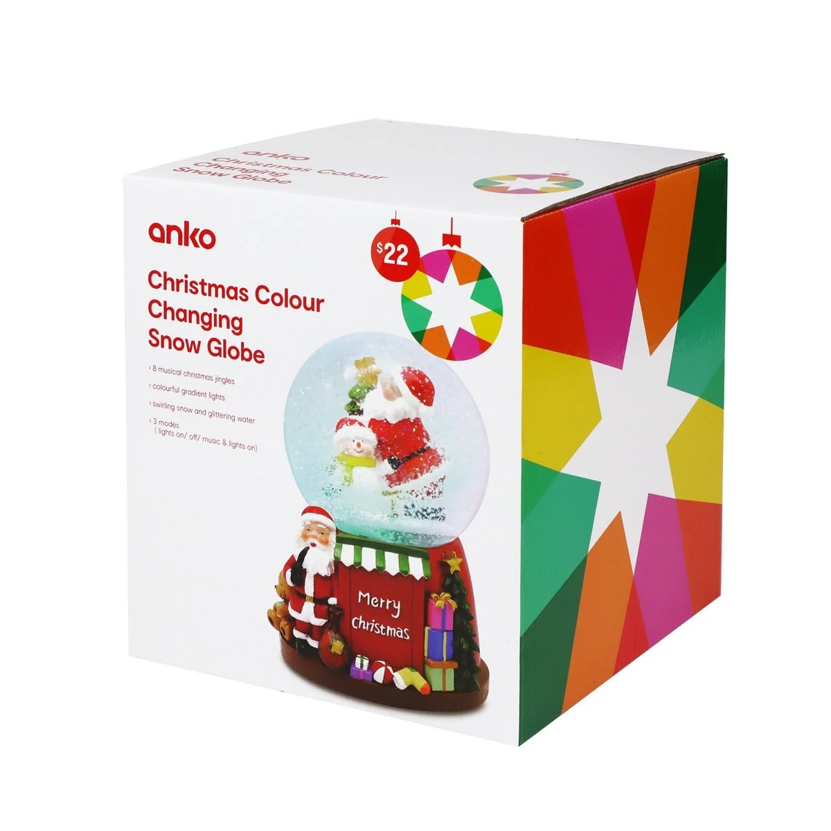 Christmas Colour Changing Snow Globe 5 Christmas Colour Changing Snow Globe - Image 5