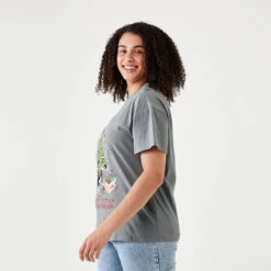 Short Sleeve Looney Tunes License Christmas T-shirt