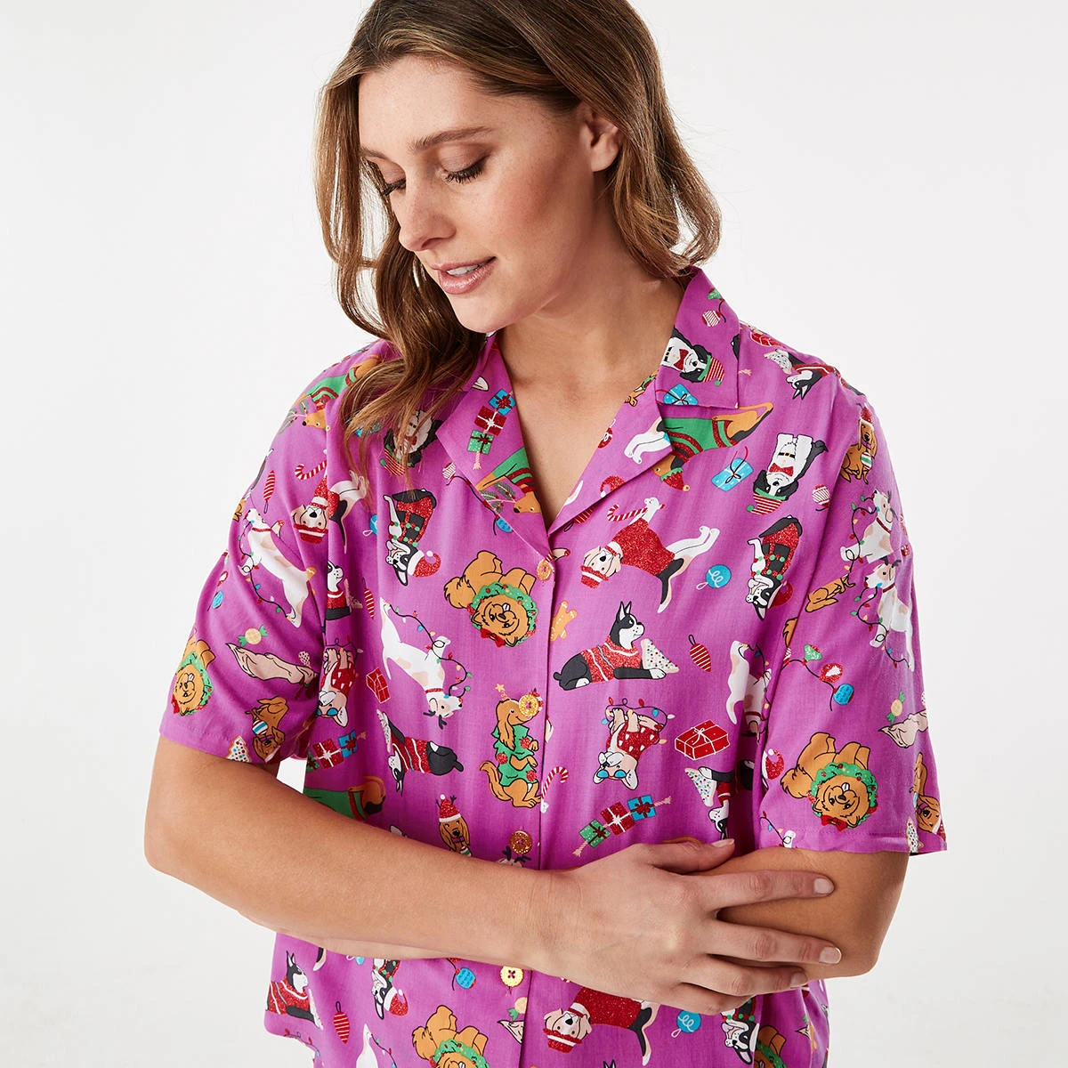 Christmas Short Sleeve Top And Shorts Pyjama Set 18 Christmas Short Sleeve Top And Shorts Pyjama Set - Image 18