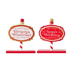 Christmas Sign Post - Assorted