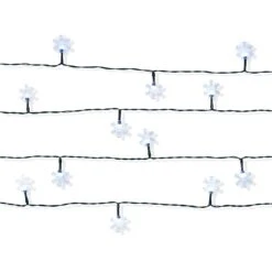 Low Voltage 25 LED Christmas Snowflake String Lights - Assorted, 3.6m -Christmas Gift Shop 356eae45 0914 4222 b66c 275af442c65f