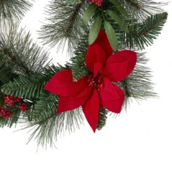 50cm Christmas Poinsettia Wreath