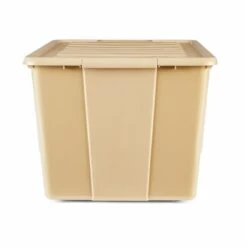 80L Christmas Gold Look Storage Tub -Christmas Gift Shop 36ed1136 7d39 4dab 9bef 2467452bd0aa