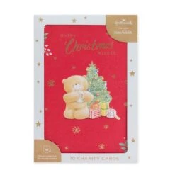 Hallmark 10 Pack Boxed Charity Christmas Cards - Forever Friends Bears