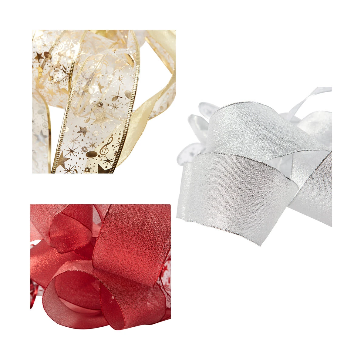 Christmas Tree Topper Ribbon - Assorted 5 Christmas Tree Topper Ribbon - Assorted - Image 5