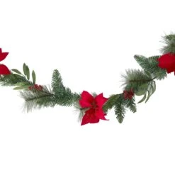 1.8m Christmas Garland Poinsettia -Christmas Gift Shop 3e5e4c94 b3a0 4544 baf0 e4ee1ed9a8a3