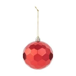 8 Pack 8cm Christmas Baubles - Festive Fun