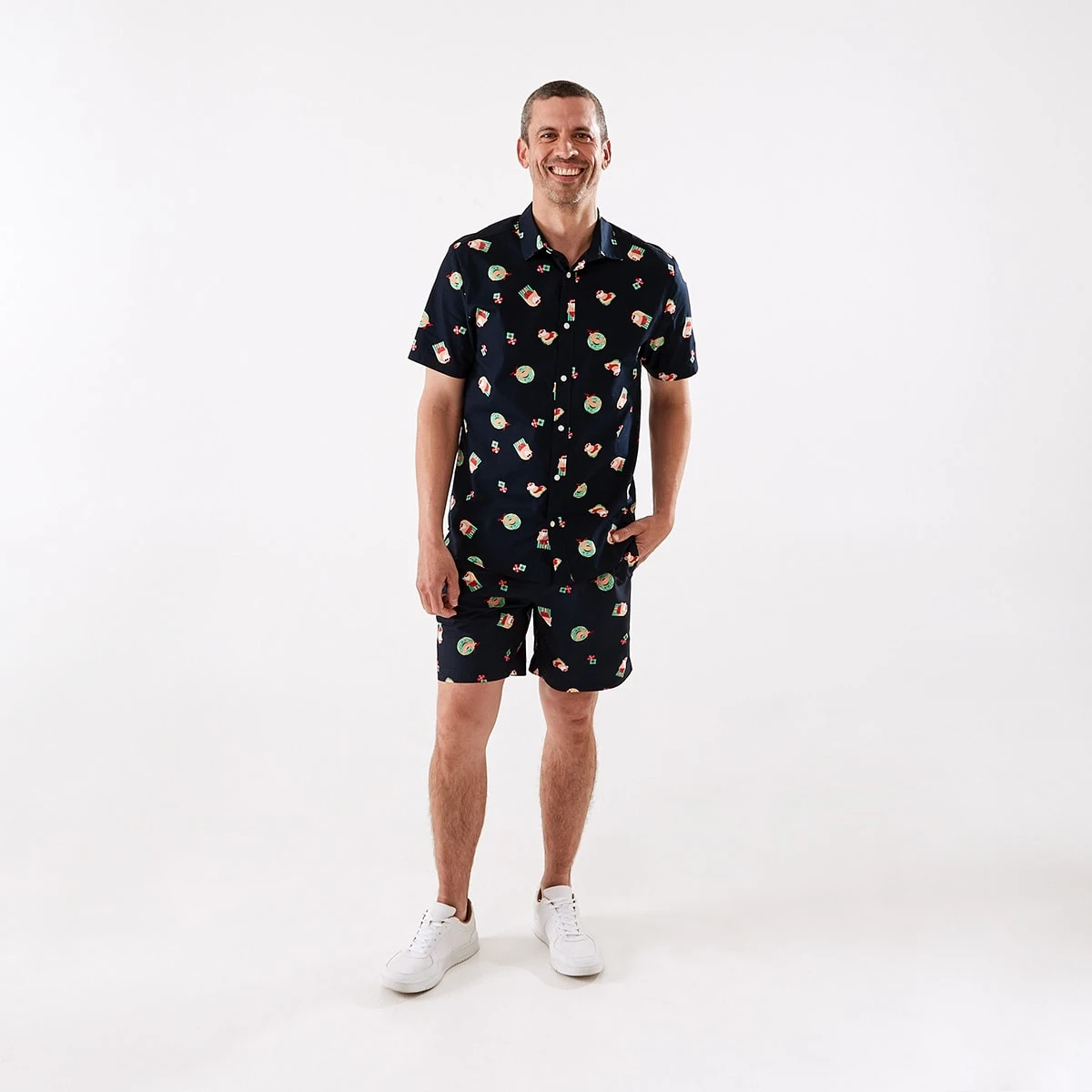 Short Sleeve Christmas Print Shirt 10 Short Sleeve Christmas Print Shirt - Image 10