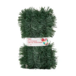 5m Christmas Light Up Tinsel - Green -Christmas Gift Shop 3faed854 8e48 4a73 ac38 97b0df7d83a8