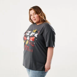 Curve Short Sleeve Christmas Mickey Mouse License T-shirt -Christmas Gift Shop 42c5bab7 ab63 4bc6 9609 fbbbf6d68866