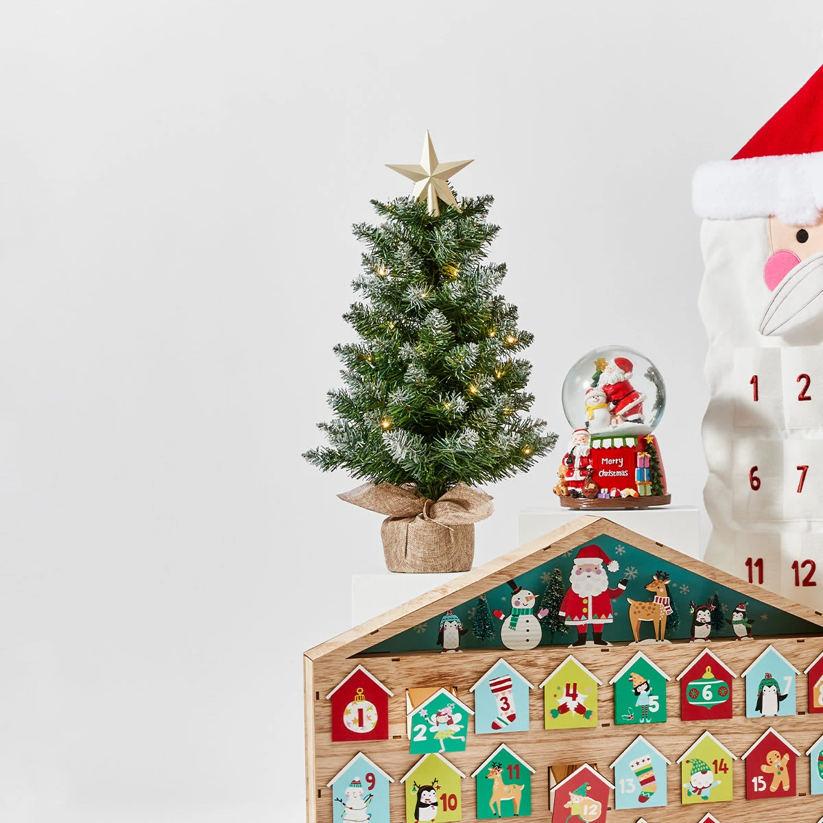 Christmas Light Up Frosted Tabletop Tree Decoration 4 Christmas Light Up Frosted Tabletop Tree Decoration - Image 4