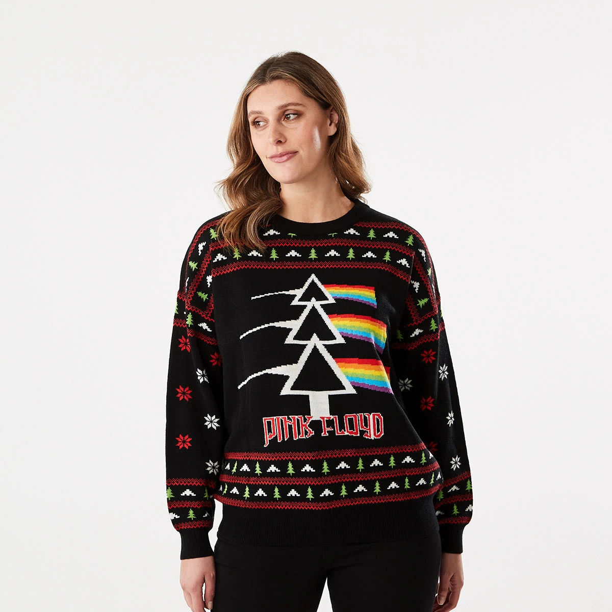 Long Sleeve Pink Floyd License Christmas Jumper 4 Long Sleeve Pink Floyd License Christmas Jumper - Image 4