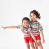 Christmas Print Rash Vest