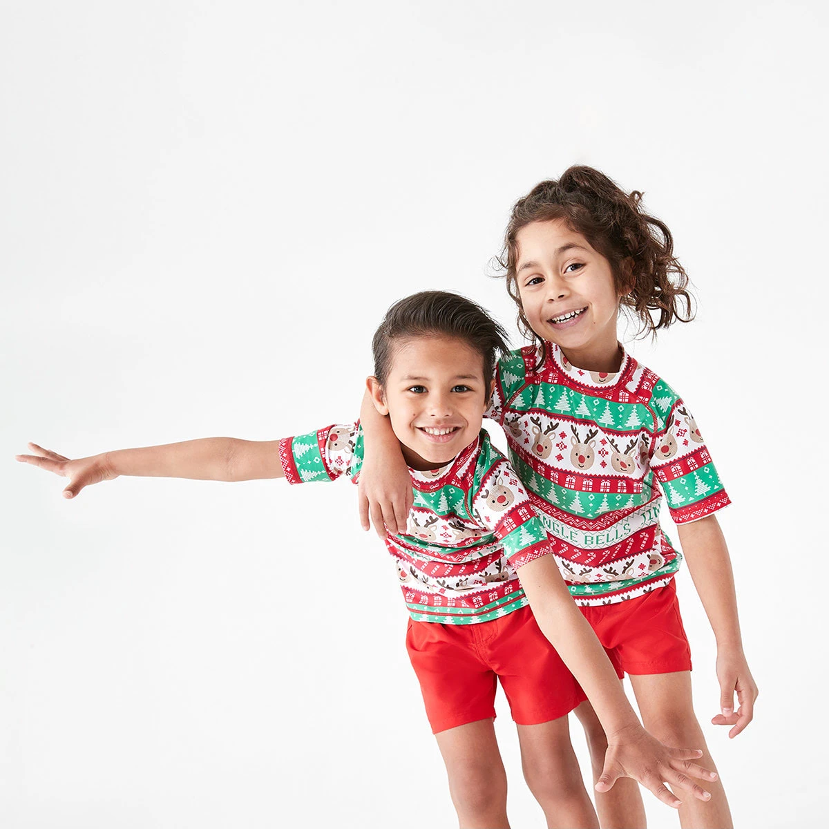 Christmas Print Rash Vest 1 Christmas Print Rash Vest
