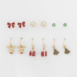Festive Christmas Earring Multipack - Gold Tone -Christmas Gift Shop 4c227213 fe31 4e8b 9381 b5efa2ad07e8