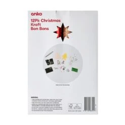 12 Pack Christmas Kraft Bon Bons - Red And Brown -Christmas Gift Shop 50adfb54 9849 458d b592 f79eb406a873