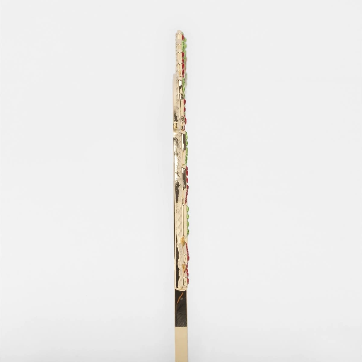 Merry Christmas Headband - Gold Tone, Green And Red 3 Merry Christmas Headband - Gold Tone, Green And Red - Image 3