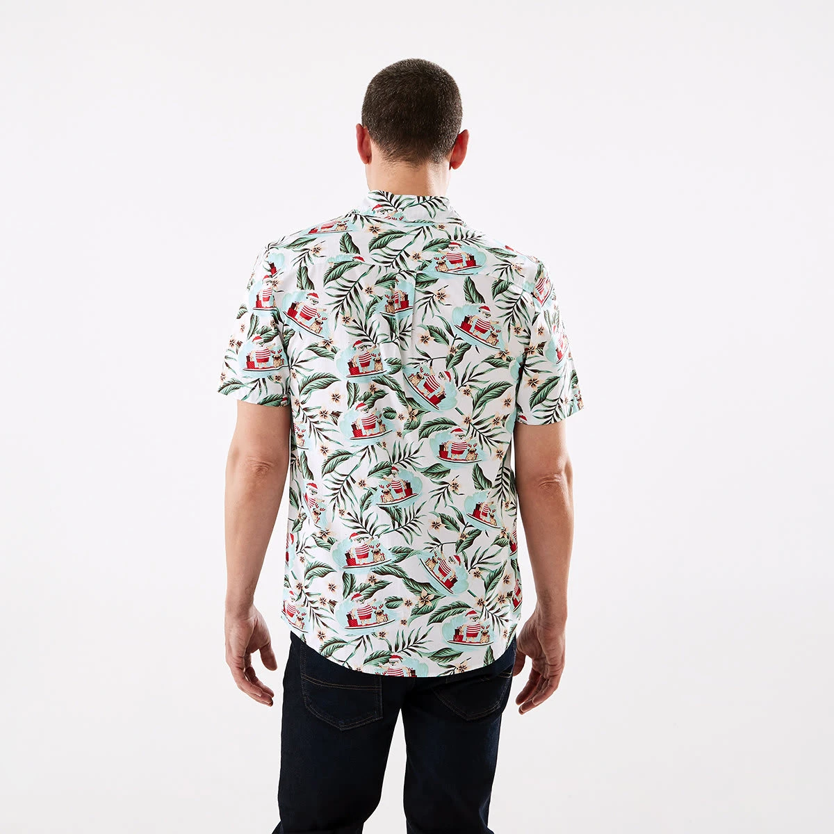 Short Sleeve Christmas Print Shirt 11 Short Sleeve Christmas Print Shirt - Image 11
