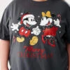 Curve Short Sleeve Christmas Mickey Mouse License T-shirt