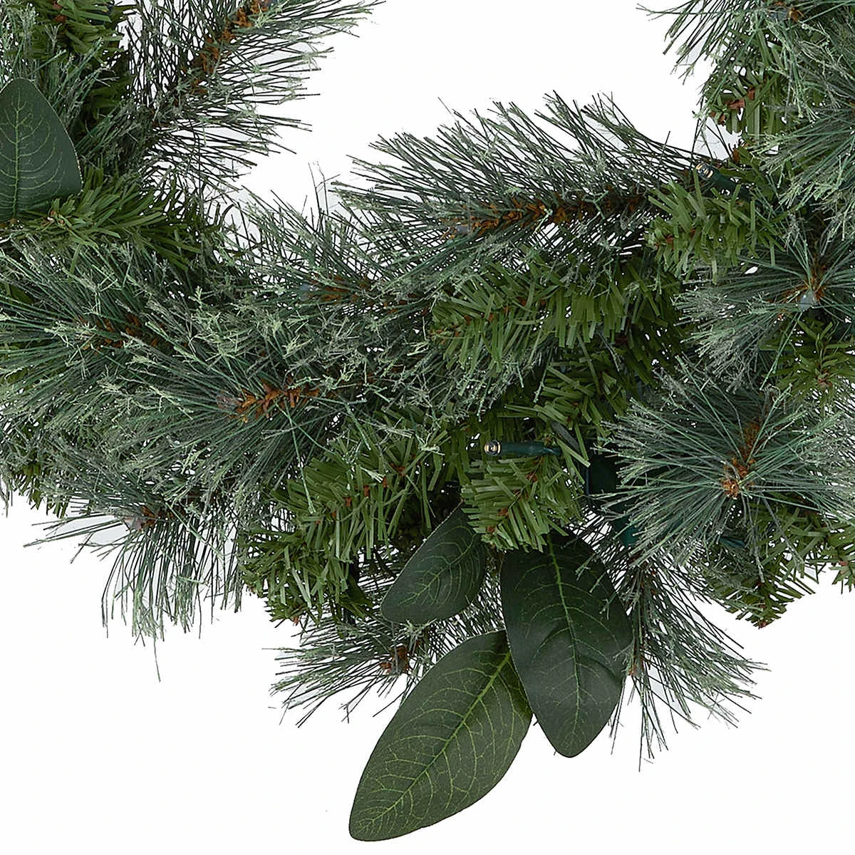 43cm Christmas Light Up Wreath - Green 4 43cm Christmas Light Up Wreath - Green - Image 4