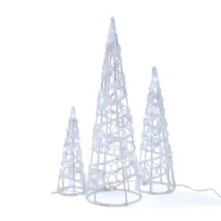 3 Pack Solar Powered 48 LED Christmas Cone -Christmas Gift Shop 55cfb279 9a66 4efd a7c6 d266ee79e09c