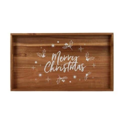 Merry Christmas Wooden Serving Tray -Christmas Gift Shop 5735c419 c633 4d31 b587 e413868736e1
